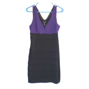 Purple and black dress